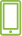 Small smartphone icon in green